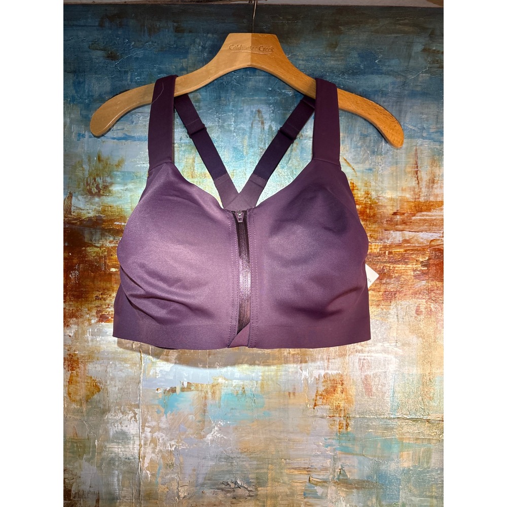 Victoria's Secret Knockout Front-Close Sport Bra Purple 38DDD Max Support